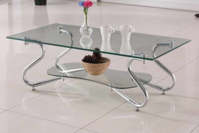 שולחן סלון זכוכית דגם מארק